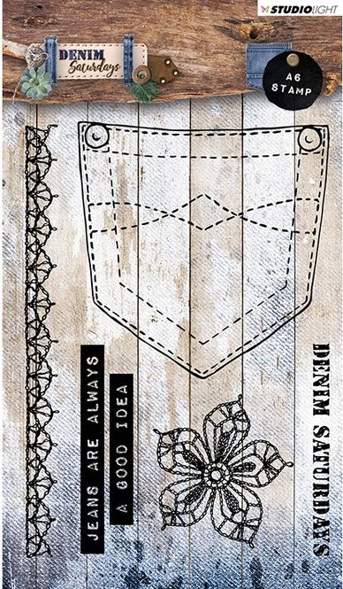 Hovedbilde Studiolight - 326 - Stamps - A6 - Denim Saturdays