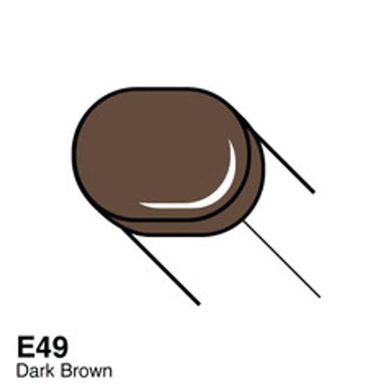 Copic - Sketch Marker - E49 - DARK BARK