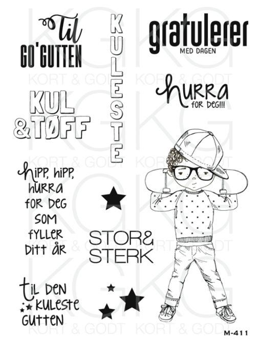 Hovedbilde Kort & Godt - M-411 - Til Go' gutten