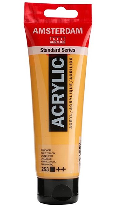 Hovedbilde Amsterdam - Acrylic Standard - 120ml - 253 Gold yellow