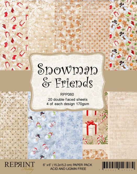 Hovedbilde Reprint - 6x6 - RPP060 - Snowman & Friends Collection pack