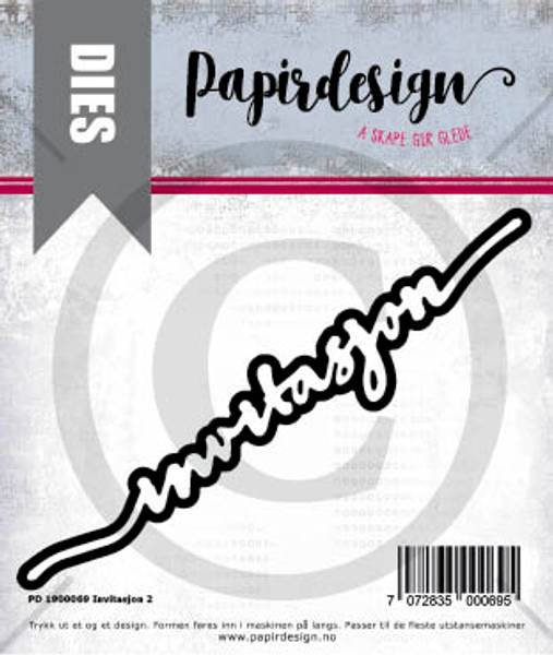 Papirdesign Dies PD1900069 - Invitasjon 2