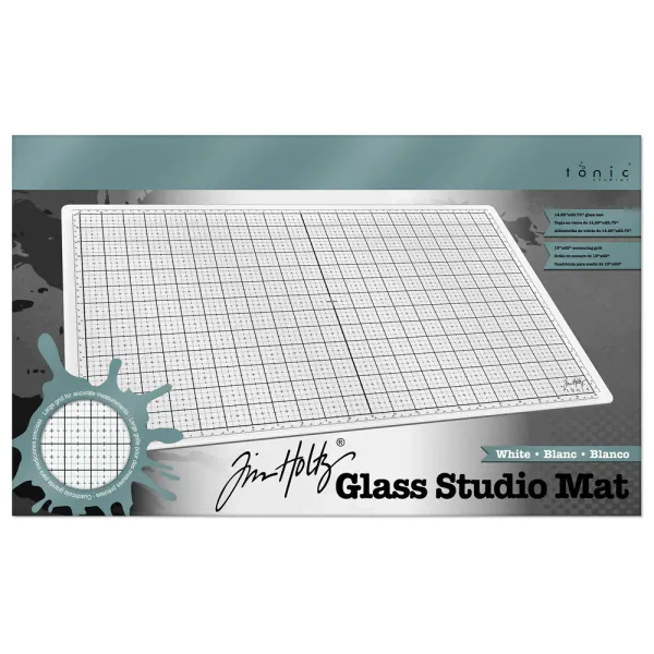 Tim Holtz - 1912e - Glass Studio Mat - 14.25x23.75