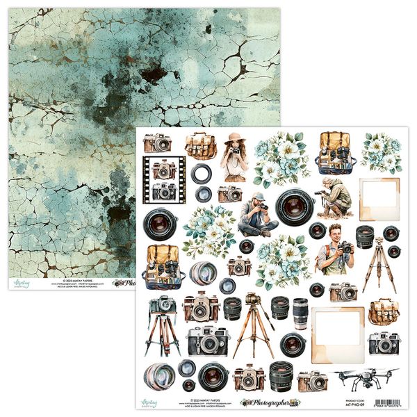 Mintay - PHO - 12x12 - Photographer - 09 Die-cut sheet