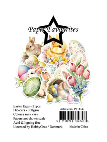 Hovedbilde Paper Favourites - Ephemera Die-Cuts - PFD047 - Easter Eggs - 21 pcs