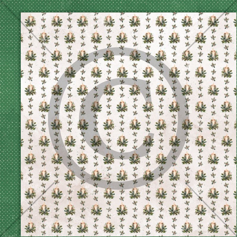 Papirdesign - 12x12 - PD 1409 - Vintertiden - Julelys