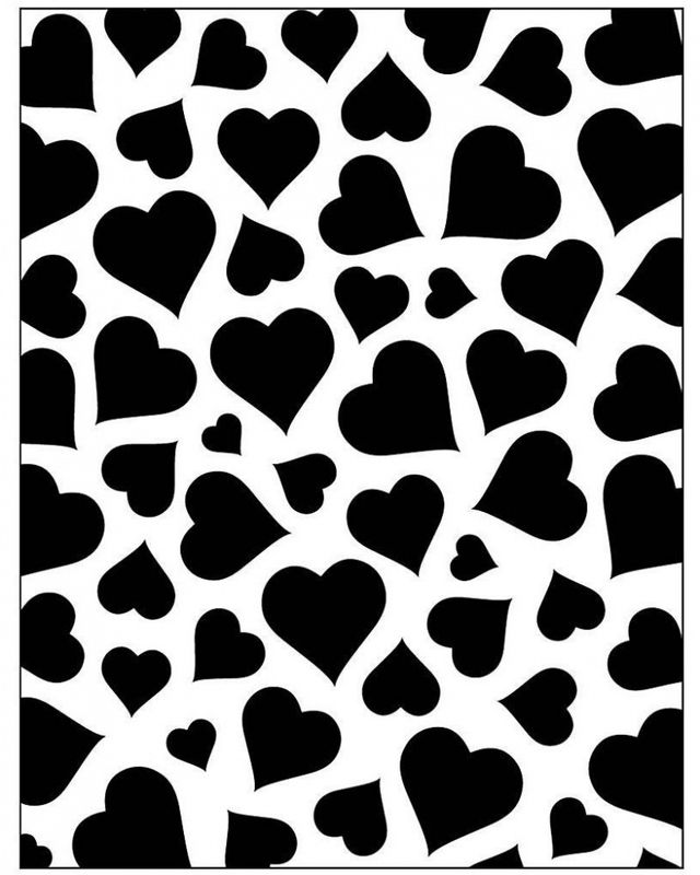 Creotime - Embossing folder - 11772 - Hjerter