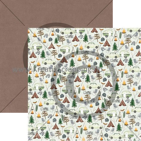Hovedbilde Papirdesign - 12x12 - PD 01191 - Stemning - Camping