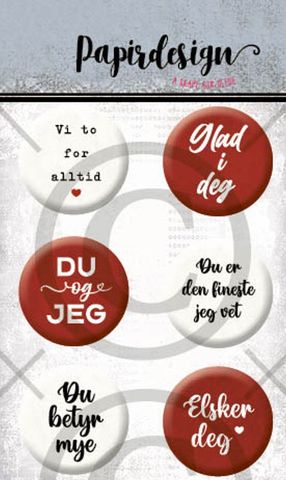Hovedbilde Papirdesign - Buttons - 1640 - Glad i deg