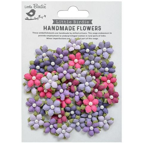 Hovedbilde Little Birdie - Handmade Flowers - Elira - Birds And Berries - 40 stk