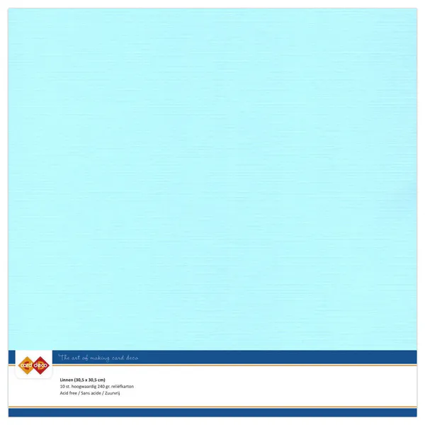 Linen Cardstock - 240g - 12x12 - SC28 - Light Blue - 10 pk