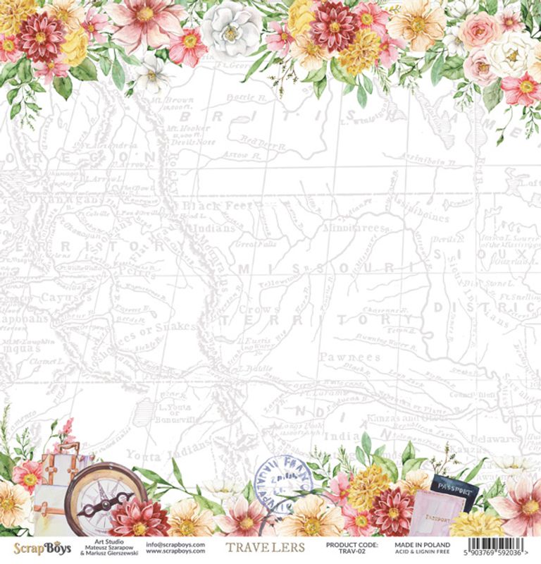 ScrapBoys - Travelers - 12x12 - TRAV-02