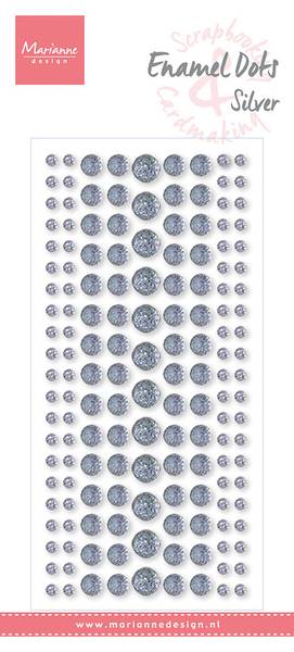 Marianne Design - PL4524 - Enamel dots - Silver Glitter