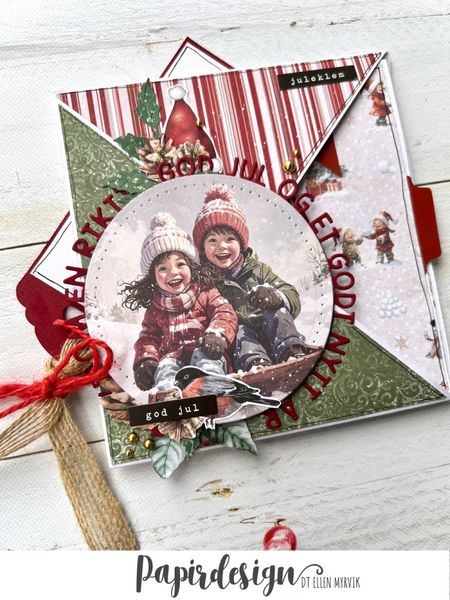 Papirdesign - 12x12 - PD 1551 - Julekveld - Juleby