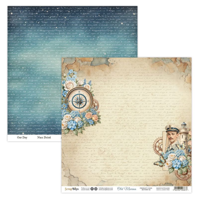 ScrapBoys - Old Marina - 12x12 - Paper Pack