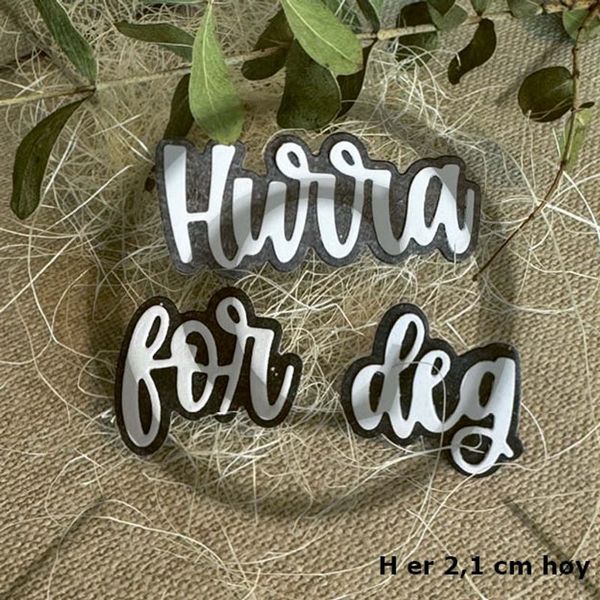 Papirdesign Dies PD 1427 - Hurra for deg