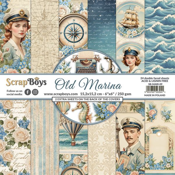 ScrapBoys - Old Marina - 6x6 - Paper pad