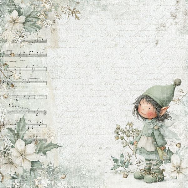 Reprint - 12x12 - RP0721 - Home for Christmas - Elf