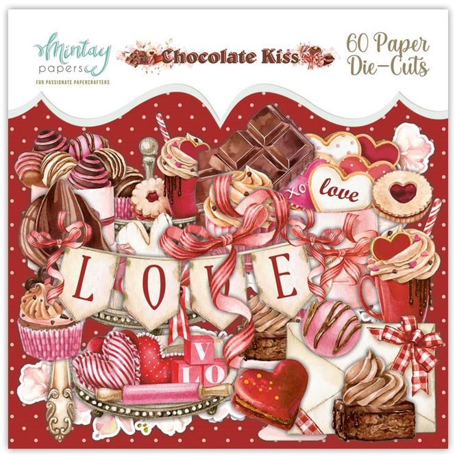 Hovedbilde Mintay - KIS - Chocolate Kiss - Paper Die-Cuts - 60 pcs