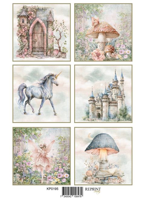 Hovedbilde Reprint -  KP0195 - A4 Klippeark - Hidden Magic - Picture Tags 