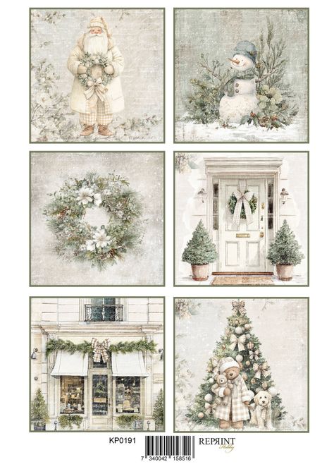 Hovedbilde Reprint -  KP0191 - A4 Klippeark - Cozy Christmas - Picture Tags