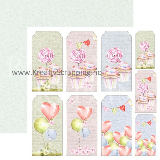 Hovedbilde Reprint - 12x12 - RP0363 - Party - Tags
