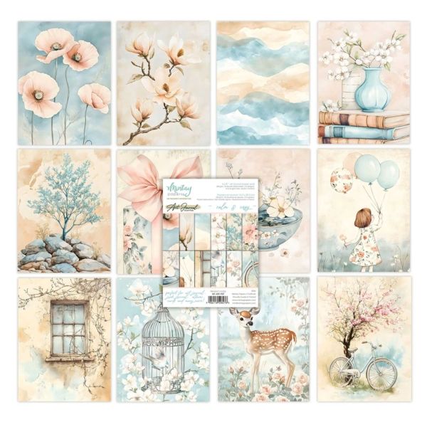 Mintay - 6x8 paper pad - Art journal - P07 - Calm & Cozy