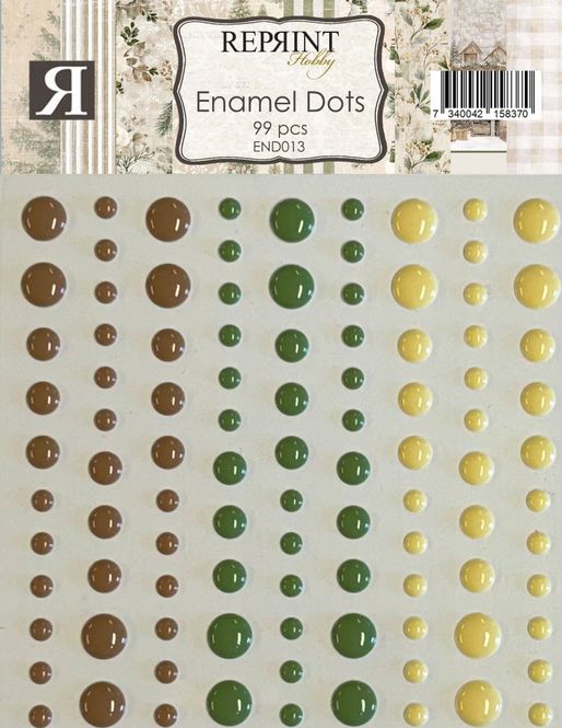 Hovedbilde Reprint -  Enamel Dots - END013 - Cozy Christmas - 99 stk