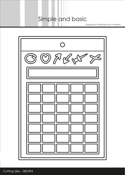 Simple and basic - Dies - SBD494 - Calender for everything