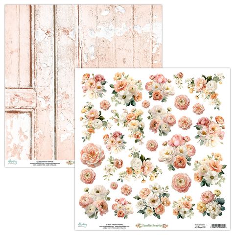 Hovedbilde Mintay - FAM - 12x12 - Family Stories - 10 - Die-Cut Sheet - Flora