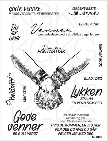 Kort & Godt - M-386 - Venner