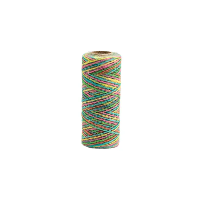 Hovedbilde Kort & Godt - HA206 - Hamp - 0,8 mm - Neon mix - 80m