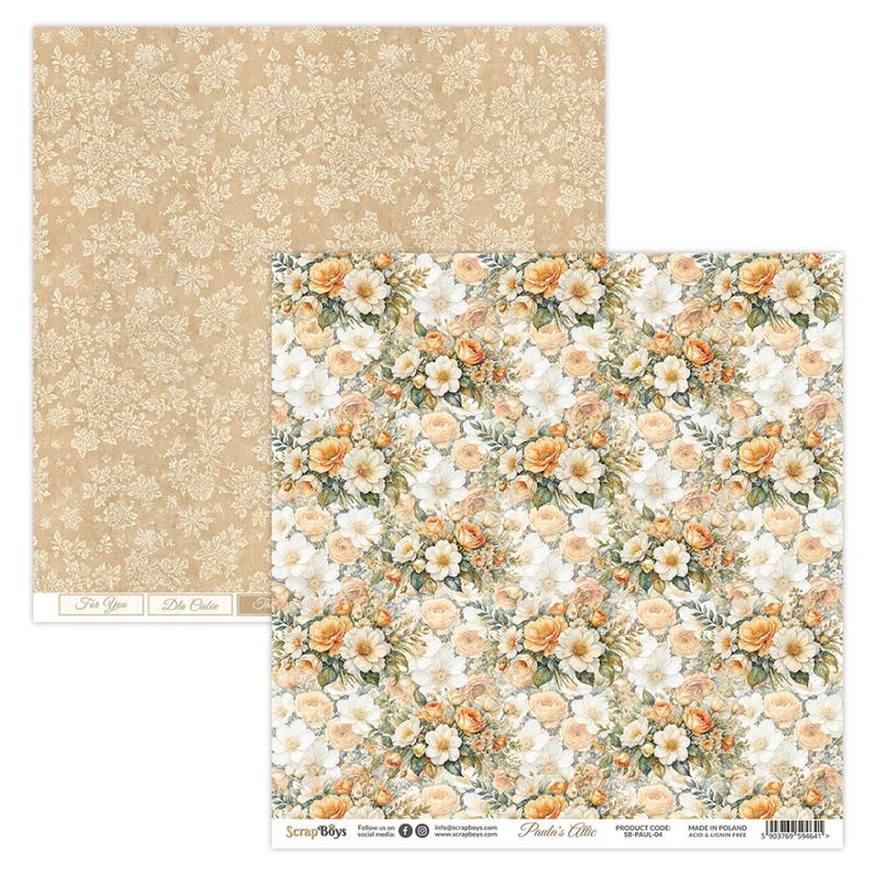 ScrapBoys - Paula's Attic - 12x12 - Paper Pack