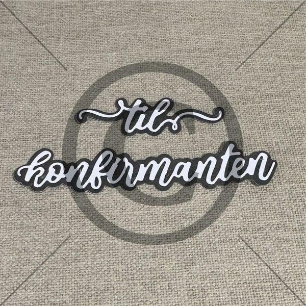Papirdesign Dies PD 01375 - Til konfirmanten 3