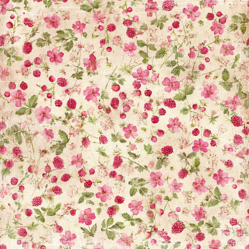 Reprint - 12x12 - RP0752 - Summer Garden - Raspberries