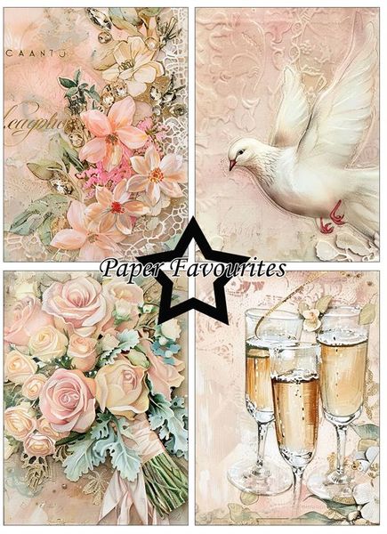 Paper Favourites - A6 Paper Pack - PFA584 - Wedding Art