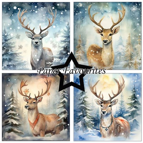 Paper Favourites - 6x6 Paper Pad - PF500 - Christmas Stag