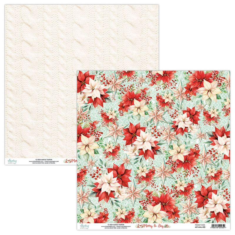 Mintay - MAJ - 12x12 - Paper Set - Merry & Joy