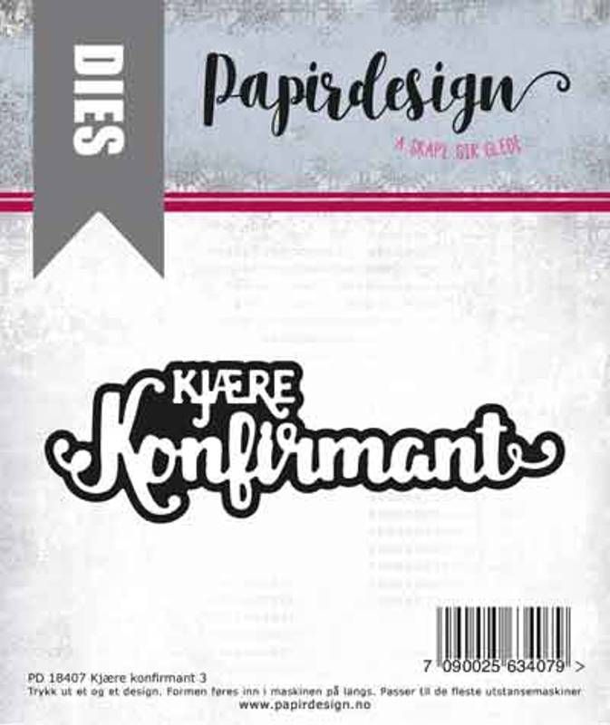 Papirdesign - Dies - PD 18407 - Kjære konfirmant 3 
