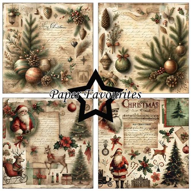 Hovedbilde Paper Favourites - 6x6 Paper Pad - PF505 - Vintage Christmas