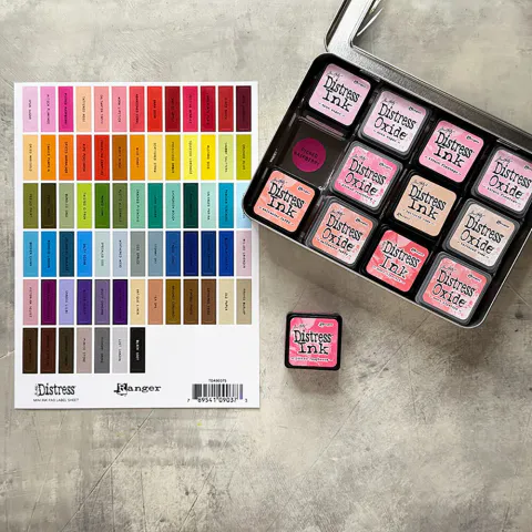 Hovedbilde  Tim Holtz -  Label Sheet for Distress -  Mini Ink Pad - Black printing