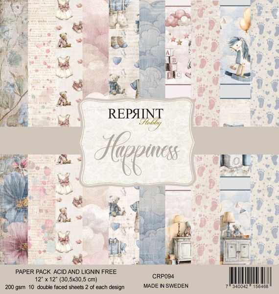 Reprint - 12x12 - CRP094 - Happiness - Paper Pack