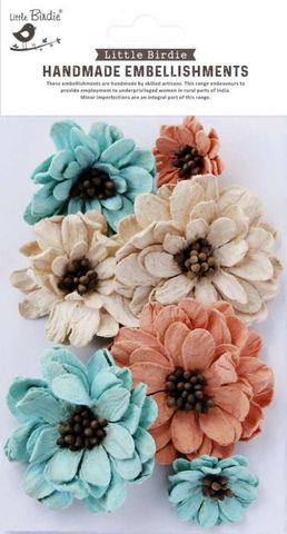 Hovedbilde Little Birdie - Handmade Flowers - Galina - Sun & Rain - 7 stk