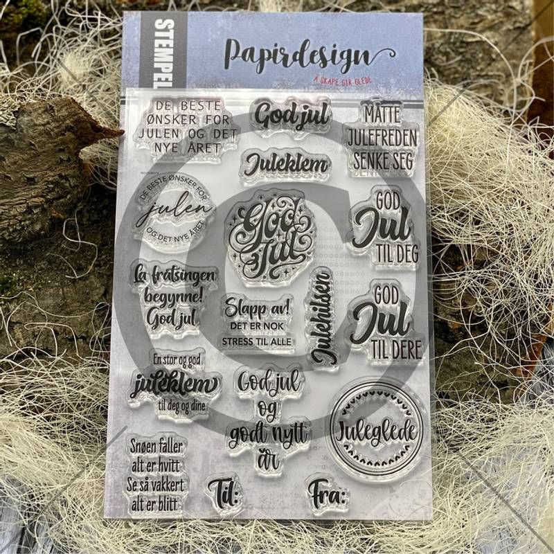 Papirdesign - Stempel - PD00979 - Snøen faller