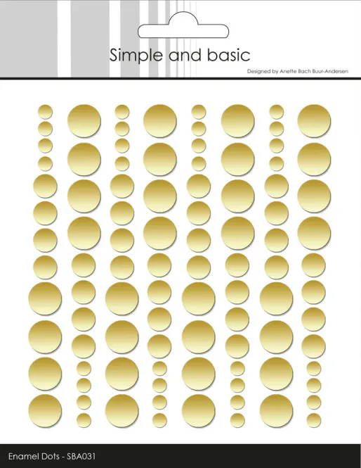 Hovedbilde Simple and Basic - SBA031 - Enamel Dot - Metallic Pale Gold Matt