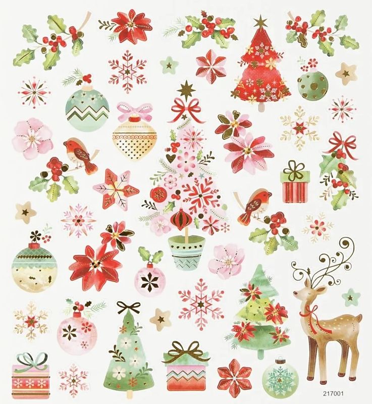 Creotime - Stickers - 288791 - Romantisk jul