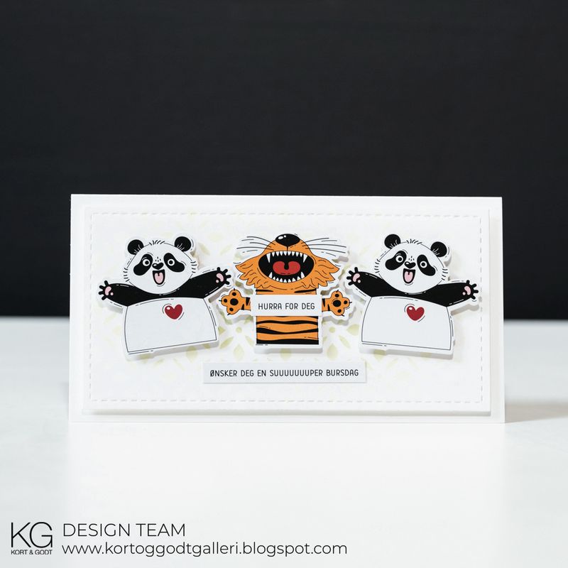 Kort & Godt - Stickers - ST1006 - Hurra Tiger