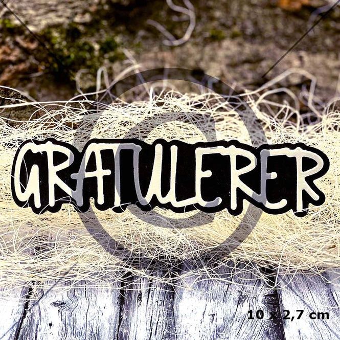 Hovedbilde Papirdesign Dies PD 00991 - Gratulerer 24