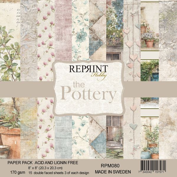 Reprint - 8x8 - RPM080 - The Pottery - Paper Pack