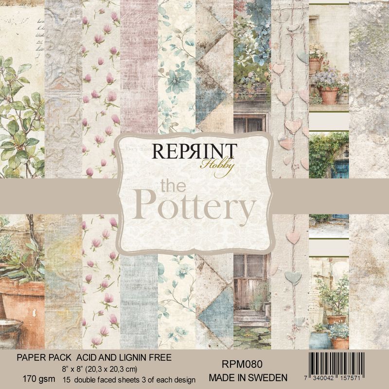 Reprint - 8x8 - RPM080 - The Pottery - Paper Pack